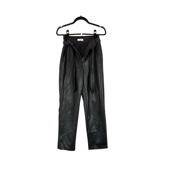 Aritzia Babaton Vegan Leather Belted Pant - Picture 2 of 5